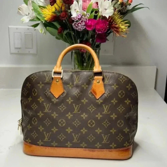 Vintage LOUIS VUITTON Monogram Alma PM Handbag Satchel Tote Bag LV EUC + COA - Picture 3 of 16
